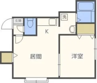 ブランネージュ東【2階】の間取り