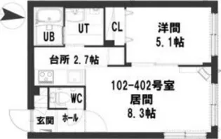 グランメールエース【2階】の間取り