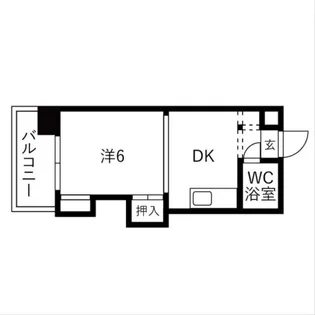 プラザハイツ24【4階】の間取り