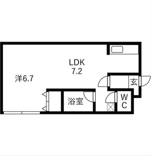 エフォート麻生【3階】の間取り