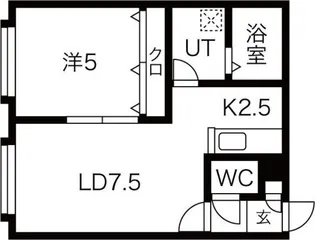 サンテラス元町II【107号室】の間取り