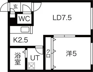 サンテラス元町II【102号室】の間取り