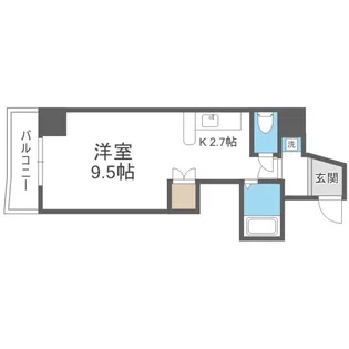 αNEXT北15条 【7階】の間取り