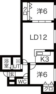 S・U・N287【3階】の間取り