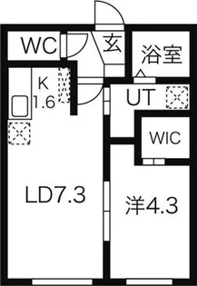 T147(旧サムティ147)【4階】の間取り