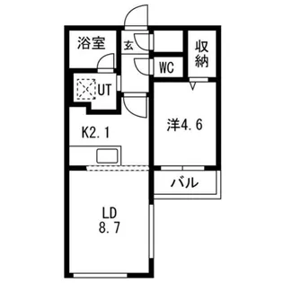 セントフィールドNorth4【302号室】の間取り