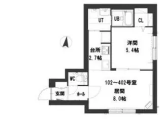 グランメール K.S元町【3階】の間取り