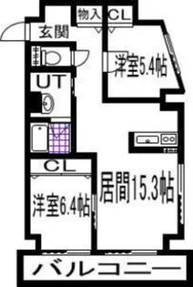 ブリーズ麻生【6階】の間取り