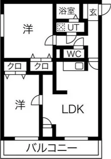メゾンアップル【5階】の間取り