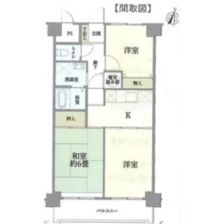 ダイアパレス北18条【3階】の間取り