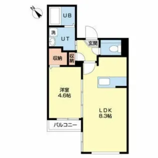 ミカーサ13【3階】の間取り