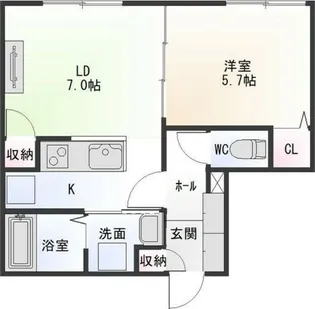 Mesig Red【402号室】の間取り
