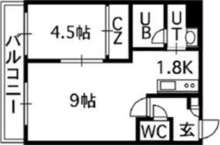 セントポーリア拾番館【401号室】の間取り