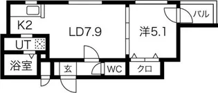 RTⅡ【3階】の間取り