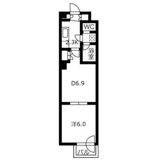 メープル桑園駅【4階】の間取り