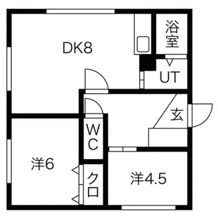 RESTATE新琴似【2階】の間取り