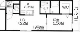 Cheval北10条 【3階】の間取り
