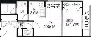 Cheval北10条 【4階】の間取り