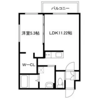 VENTVERT【3-H号室】の間取り