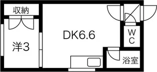 ボヌール23【1階】の間取り