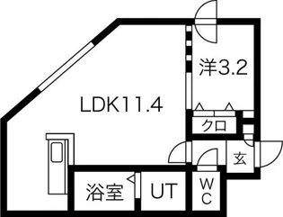 フォレスタ麻生【5階】の間取り