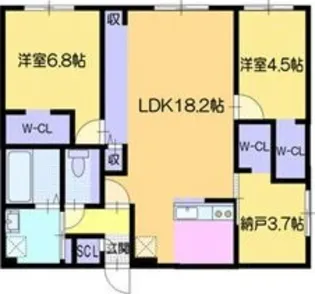 仮)ノーブル麻生【1階】の間取り