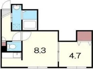 ラピスコート北24条【3階】の間取り