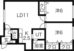 シャインコート8【2階】の間取り