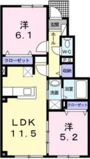 ミラージュ【1階】の間取り