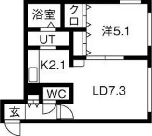 リヴェール元町【1階】の間取り