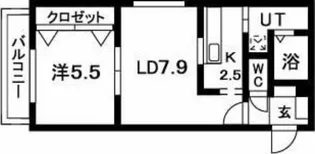 プレイオーネ北13条【3階】の間取り