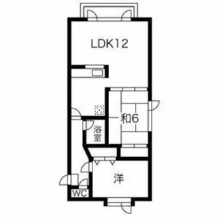 ハイム朝山【2階】の間取り