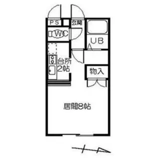 ステュディオ北12条【203号室】の間取り