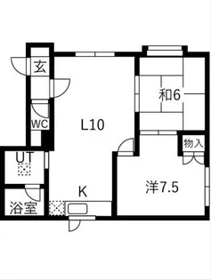 ボヌール35【201号室】の間取り