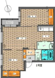 OS1番館【3階】の間取り