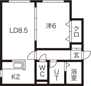 コンフォート【2階】の間取り