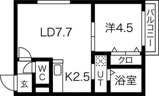 Monteverdi L・A【2階】の間取り