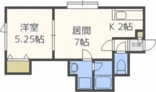 ラ・プリマヴェーラ弐番館【206号室】の間取り