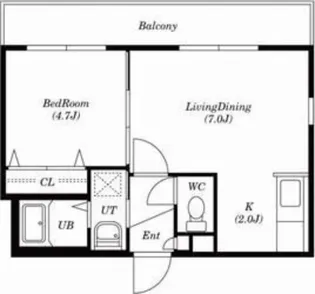アズライトN17【307号室号室】の間取り