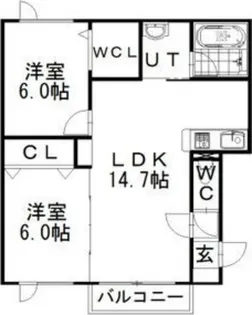 シェーン【203号室】の間取り