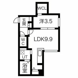 LIISA桑園【3階】の間取り