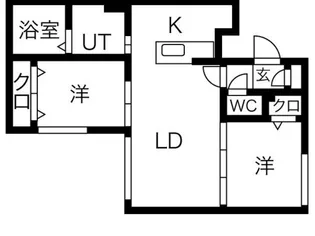 ラピスブラオN27【1階】の間取り