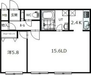 アヴェニ—ル4-3【103号室】の間取り