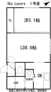 Sky Lucore(スカイルコーレ)【4階】の間取り