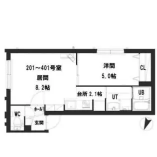 グランメール RA・N23【3階】の間取り