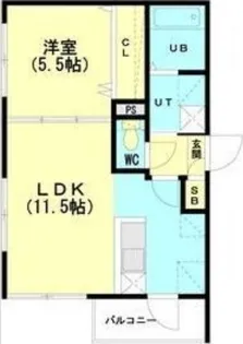 ルヌアージュ新道東【5階】の間取り