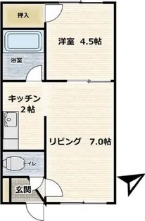 マンション淳【202号室】の間取り