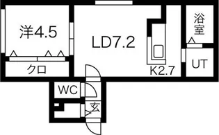 MulberryField 24.2【マルベリーフィールド24.2】【1階】の間取り
