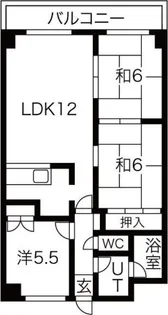 ソレイユ31【5階】の間取り