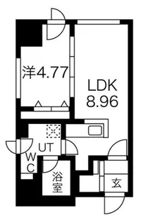 ルラシオン札幌駅前【11階】の間取り